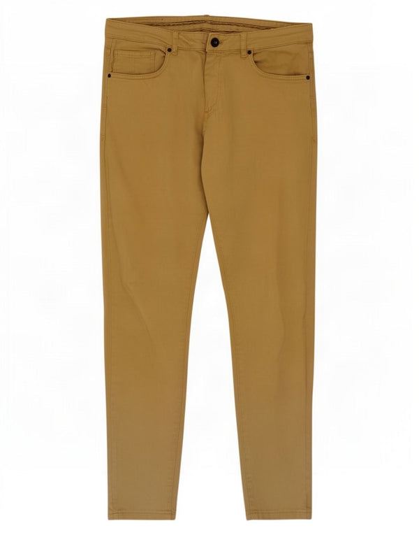 Męskie spodnie typu slim casual Zara EU 44 Large W34 L30 Beżowa bawełna