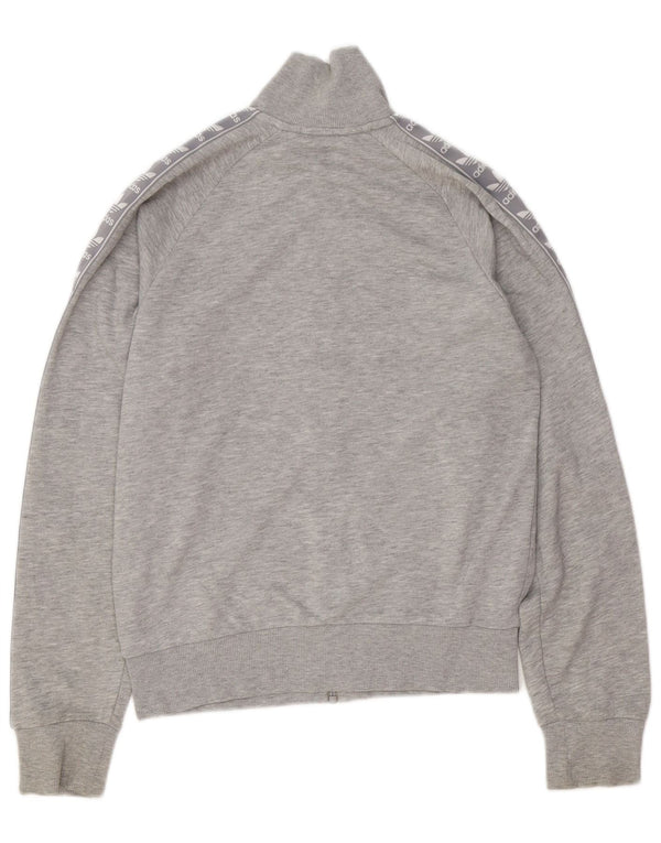 Damska bluza dresowa oversize z grafiką ADIDAS UK 6 XS, szara bawełna