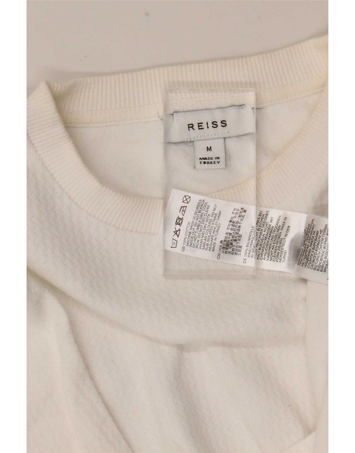 T-shirt męski Reiss, średni, biały, bawełniany
