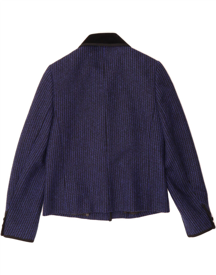 WINDSMOOR Womens 5 Button Blazer Jacket UK 8 Small Blue Wool Vintage Windsmoor and Second-Hand Windsmoor from Messina Hembry 