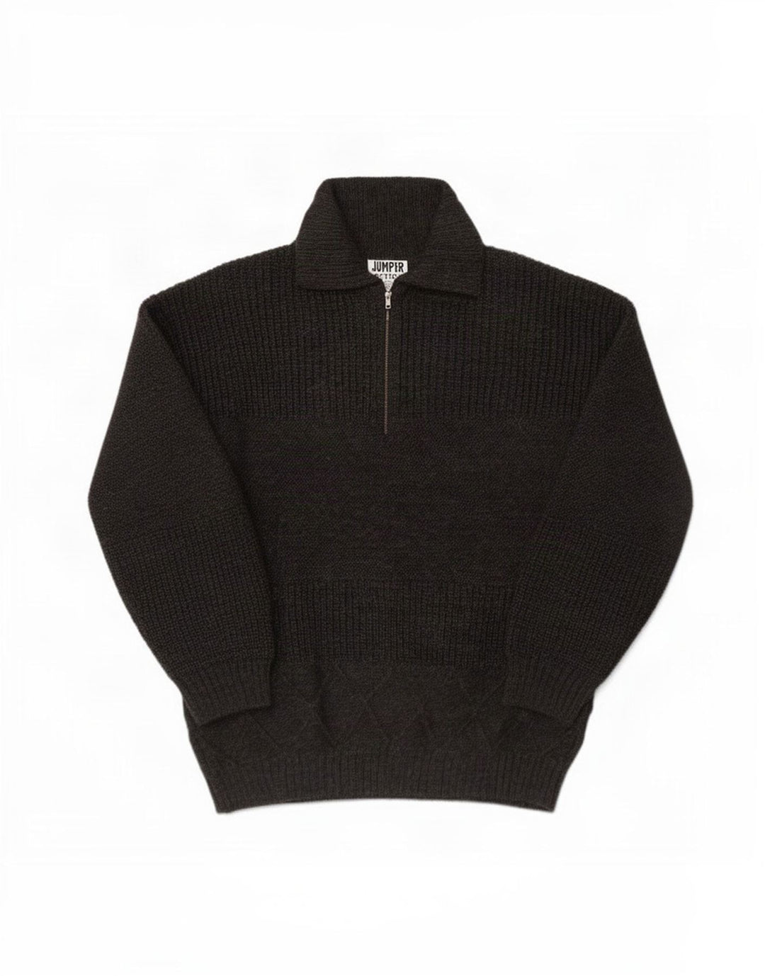 Męski sweter z golfem w stylu vintage, średnioszary, wełniany