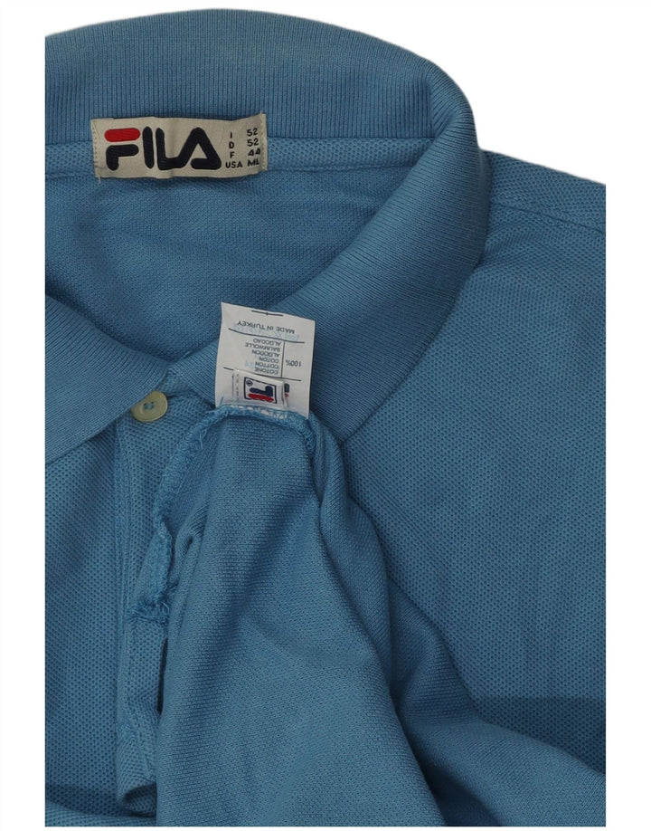 Męska koszulka polo Fila IT 52, duża, niebieska, bawełniana