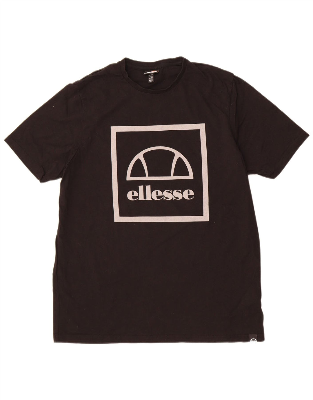 Męska koszulka z grafiką Ellesse Top 2XL, czarna bawełna