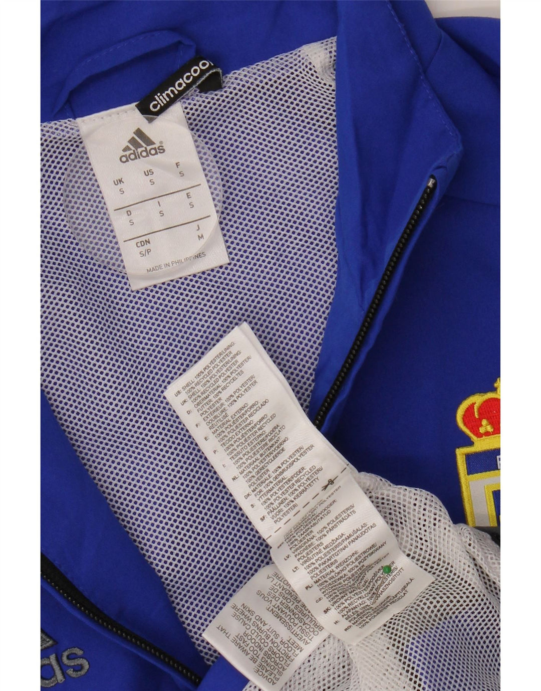 ADIDAS Mens Climacool Tracksuit Top Jacket Small Blue Colourblock