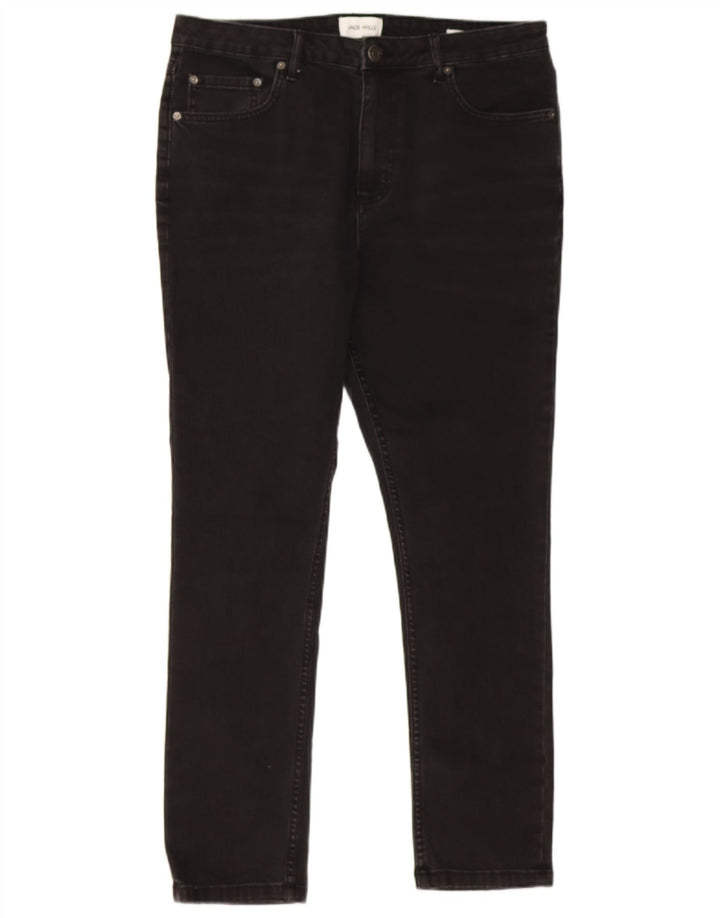 Męskie jeansy typu slim Jack Wills W34 L29, czarne, bawełniane