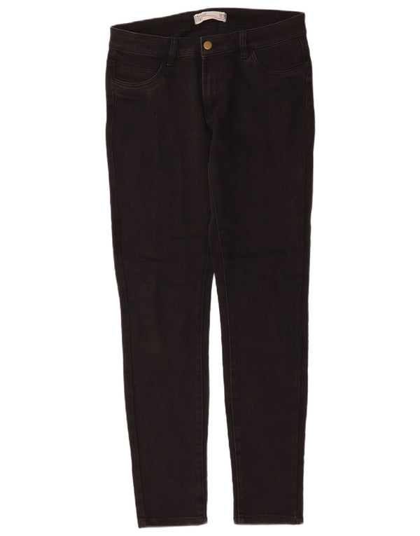 Damskie jeansy skinny Zara UK 14 Large W32 L31 Czarna bawełna