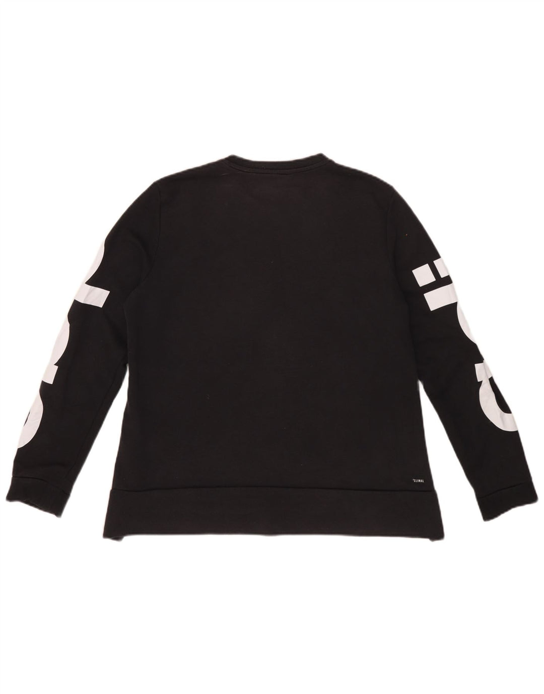 Damska bluza Adidas Climalite Graphic Jumper IT 44 Średnia czarna bawełna