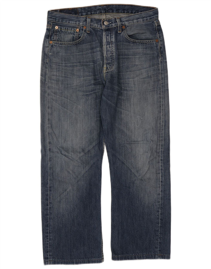 Męskie jeansy LEVI'S 501 Straight W32 L26 Niebieskie bawełniane
