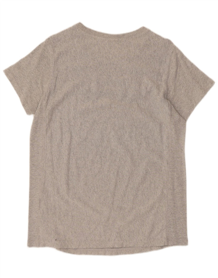 Męski T-shirt Champion z grafiką, duży, szary, bawełniany