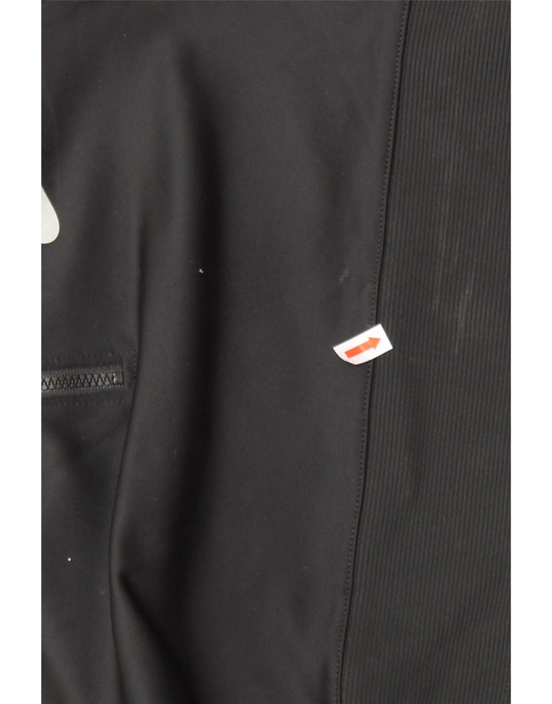 Damski sweter NIKE z krótkim rękawem i zamkiem błyskawicznym UK 4 XS, czarny poliester