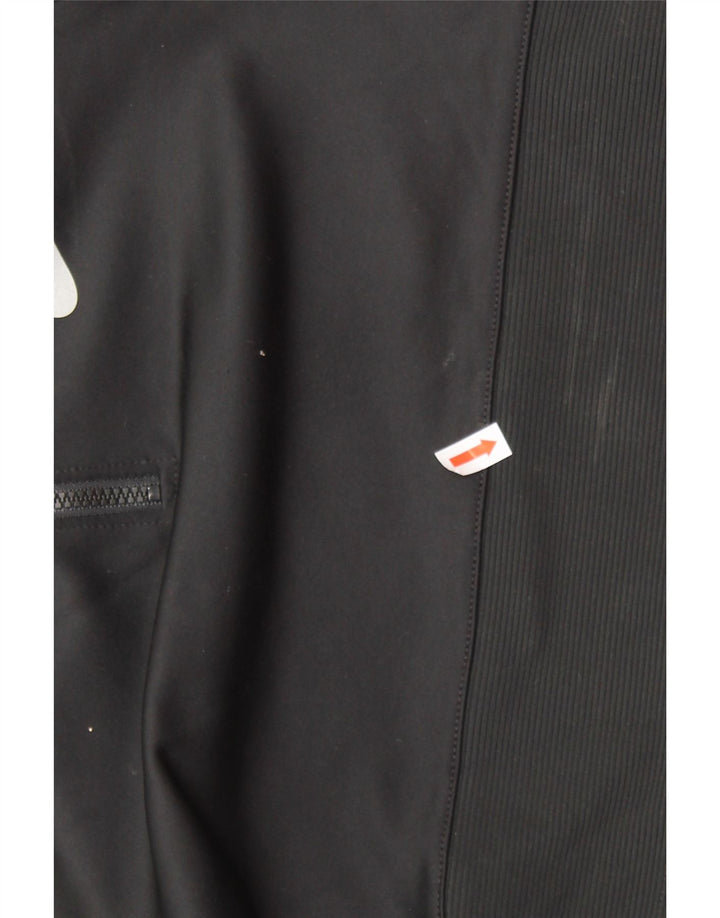 Damski sweter NIKE z krótkim rękawem i zamkiem błyskawicznym UK 4 XS, czarny poliester