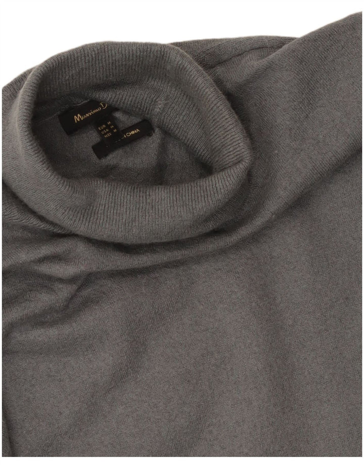Sweter damski Massimo Dutti z wywijanym dekoltem UK 12, średni szary