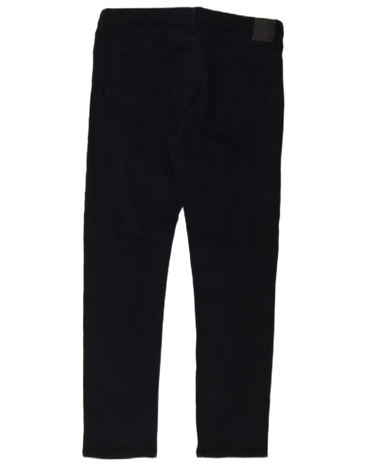 Marks & Spencer Męskie jeansy slim W36 L33 Granatowe, bawełniane