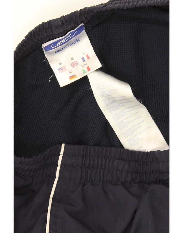 Męskie spodnie dresowe Reebok, średni granatowy nylon
