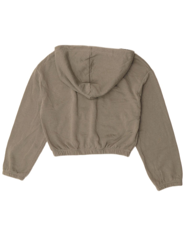 Damski sweter z kapturem Zara UK 14, średni zielony, bawełniany