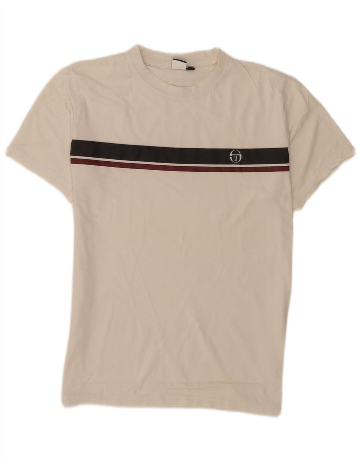 T-shirt męski Sergio Tacchini Top, bawełna w kolorze średniej bieli