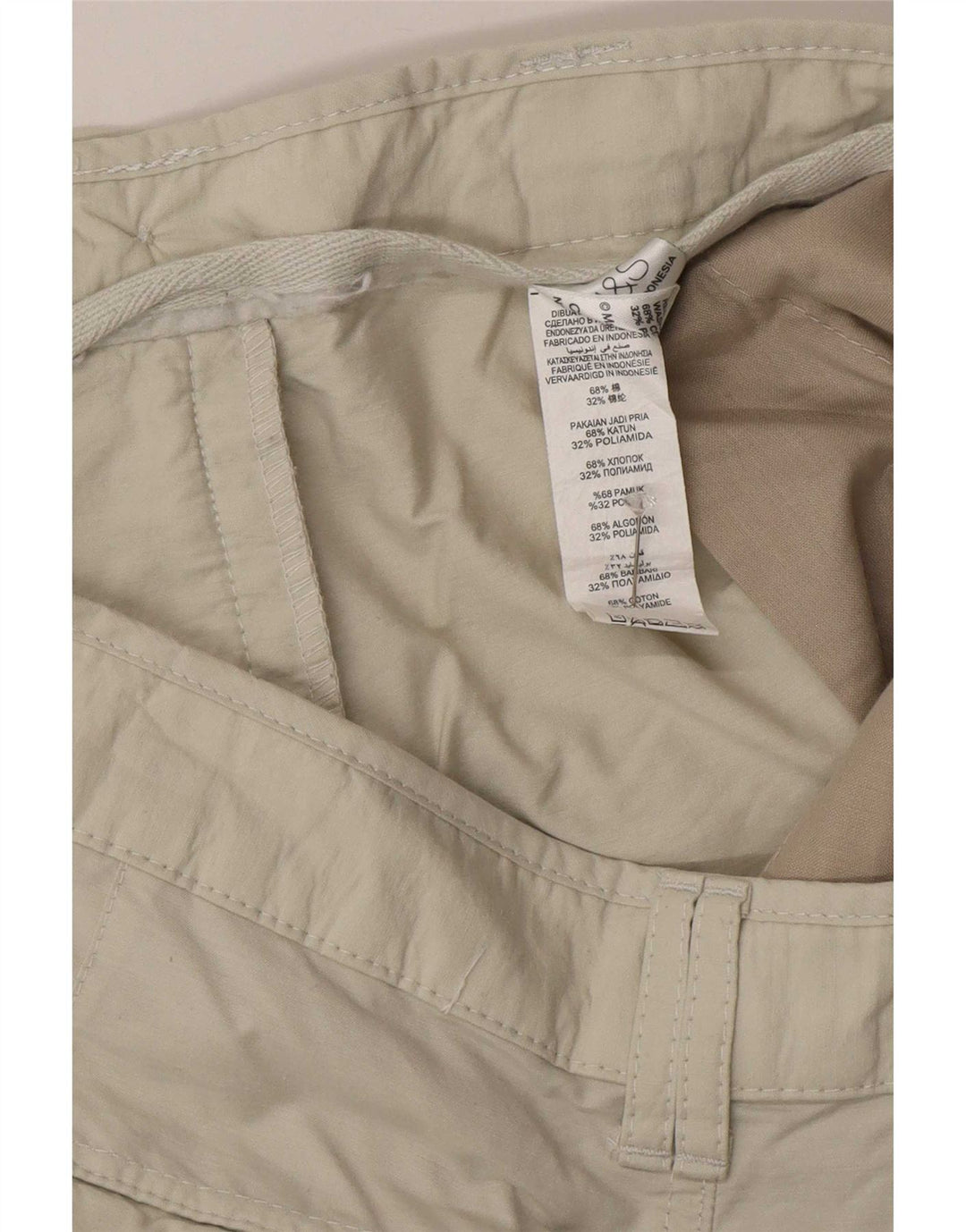 Marks & Spencer Męskie bermudy Cargo W36, duże, beżowe, bawełniane