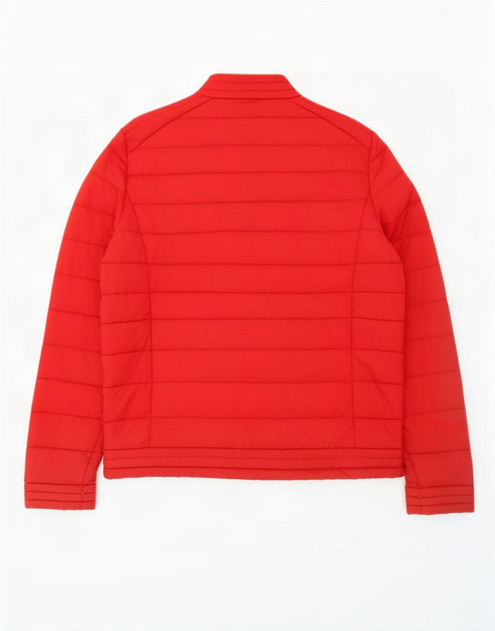 Guess Męska ocieplana kurtka UK 36 Small Red Polyester Sports