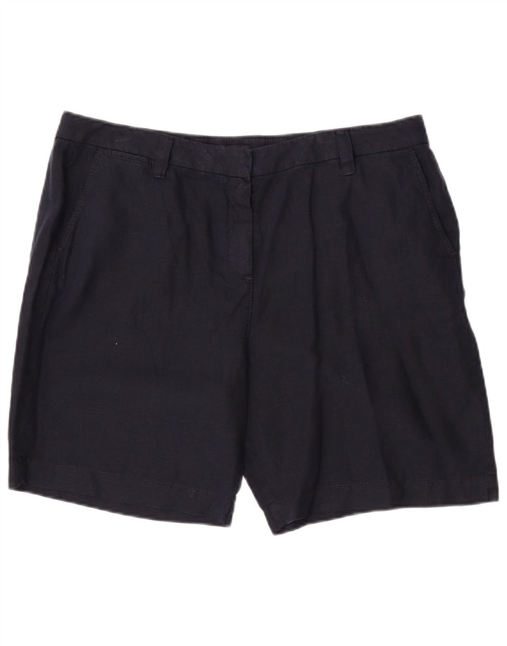 Marks & Spencer Damskie spodenki Chino UK 14 Large W34 Granatowe lniane