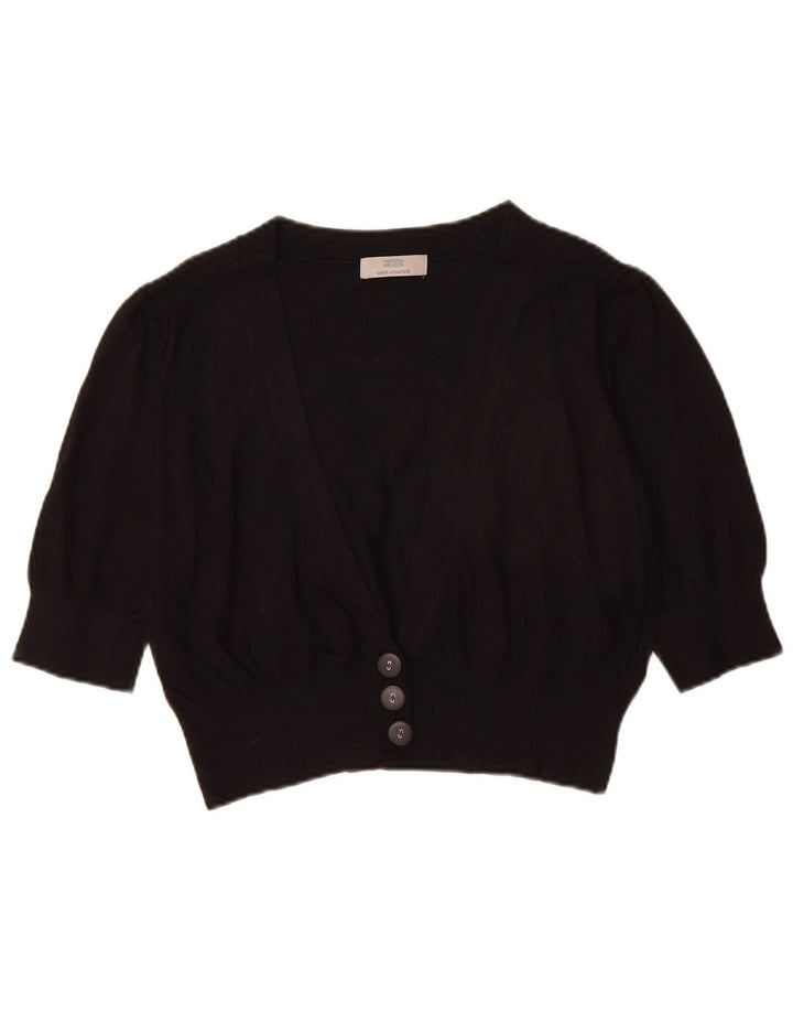 Sweter damski Marks & Spencer Crop Cardigan UK 14, średni czarny