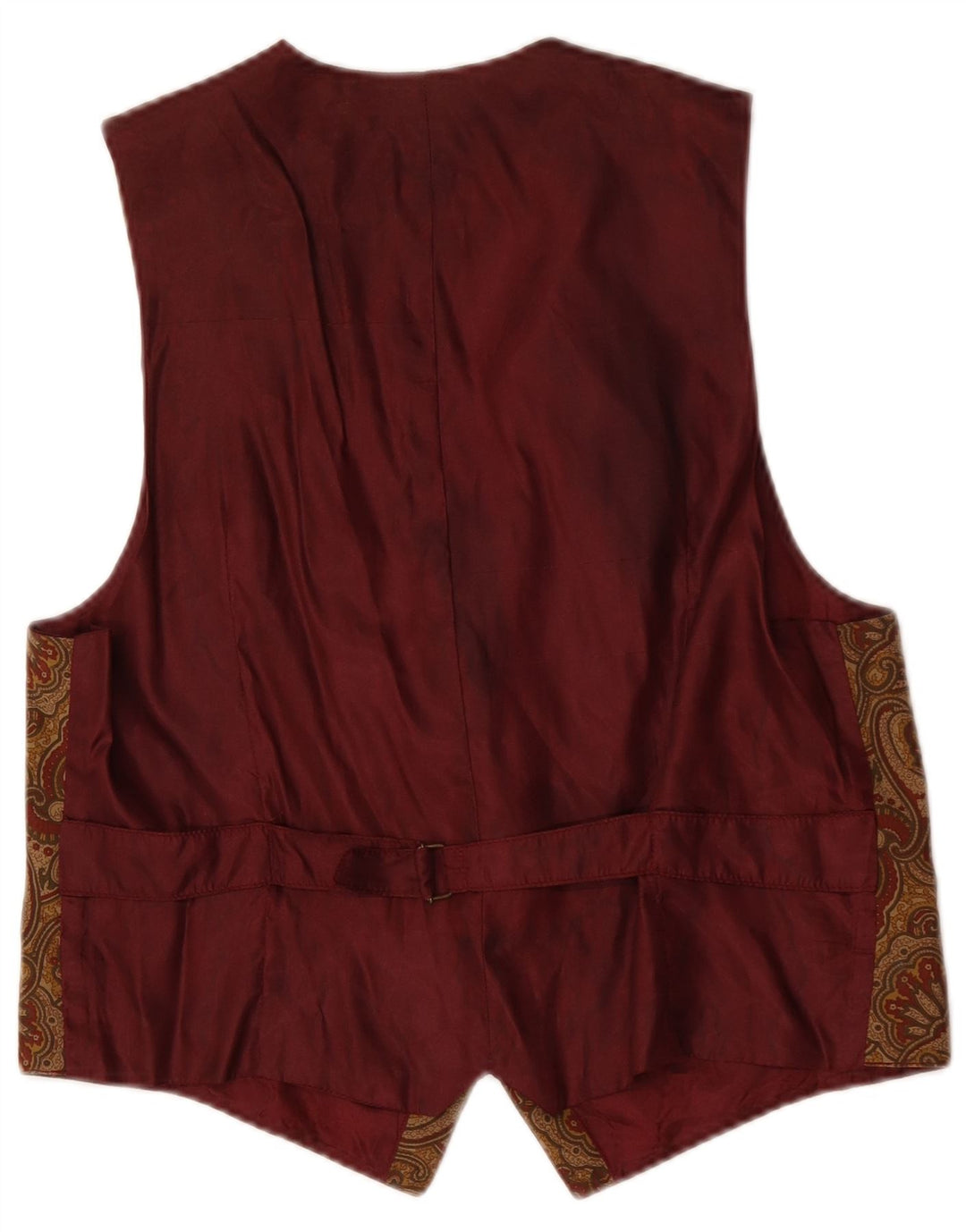Vintage męska kamizelka w kolorze średniobrązowym Paisley