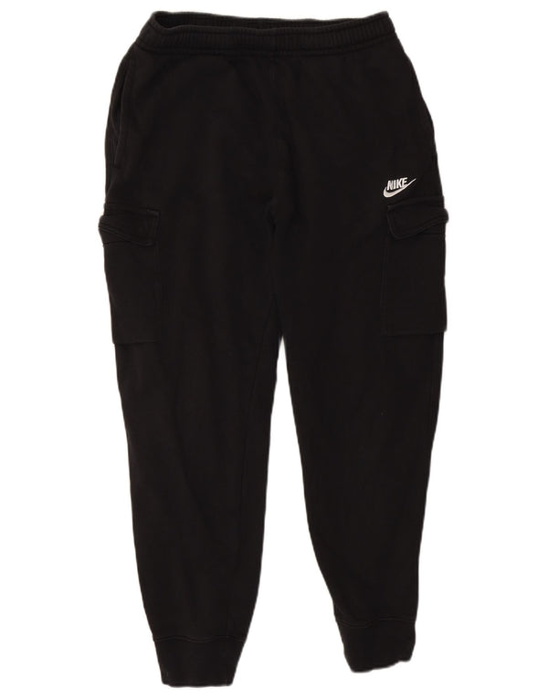 Męskie spodnie dresowe Nike Cargo Joggers, średnia czarna bawełna