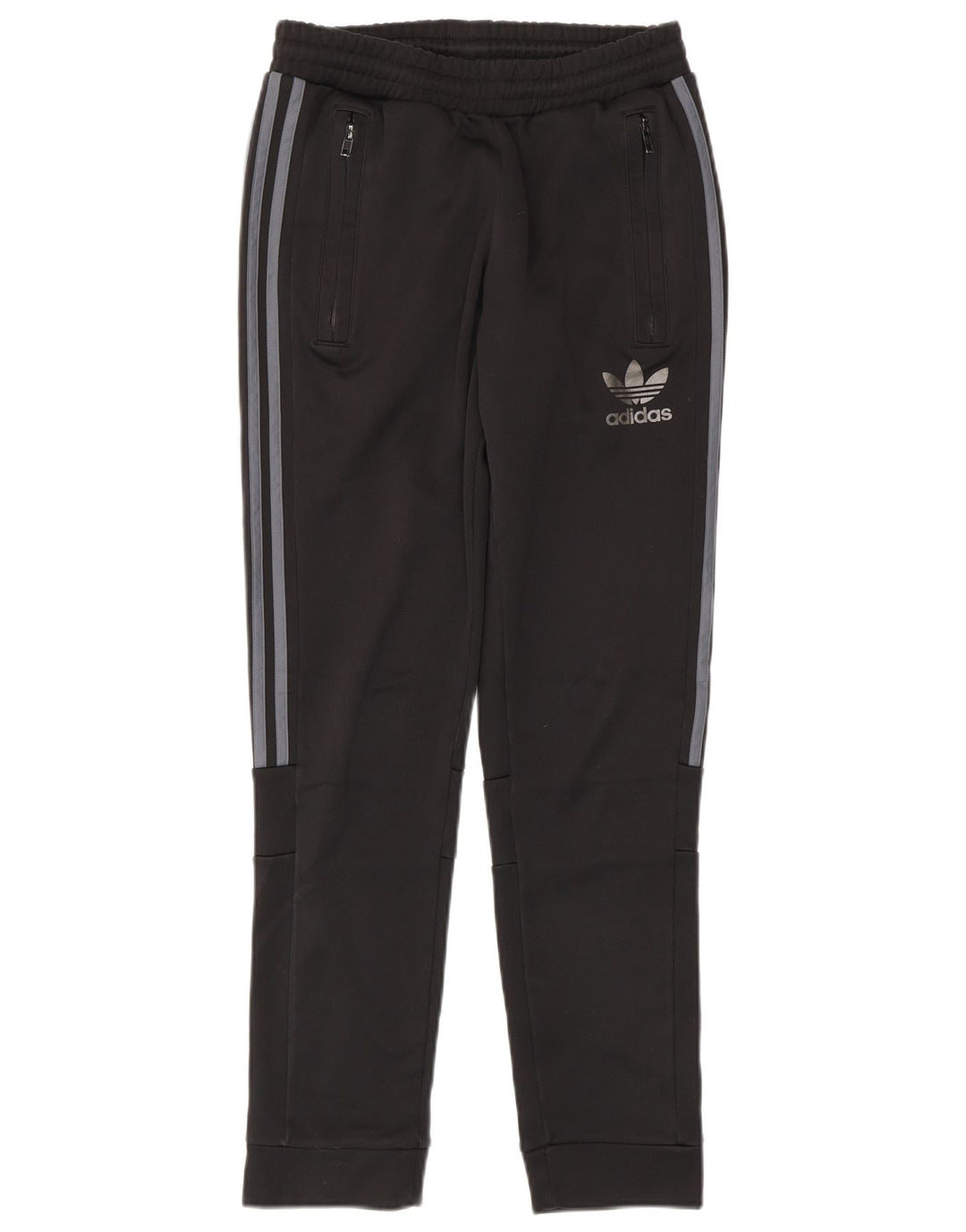 Męskie spodnie dresowe Adidas, małe, czarne, poliestrowe