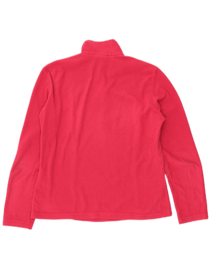 Damski sweter polarowy Jack Wolfskin z zamkiem błyskawicznym, UK 12/14, średni różowy poliester