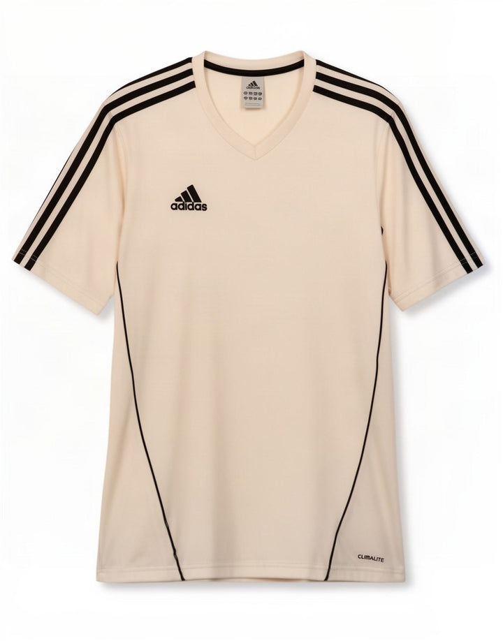 Adidas Męski T-shirt Climalite Top Średni Biały Poliester