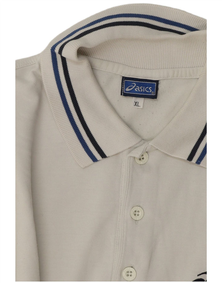 Męska koszulka polo XL firmy Asics w kolorze białym