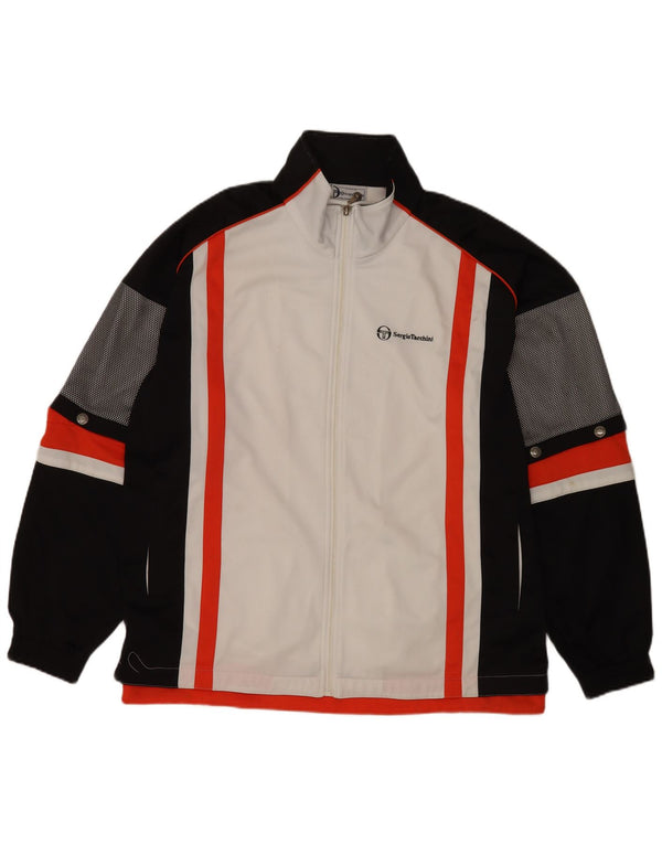 Męska kurtka dresowa Sergio Tacchini 2XL Biały poliester z blokami kolorów