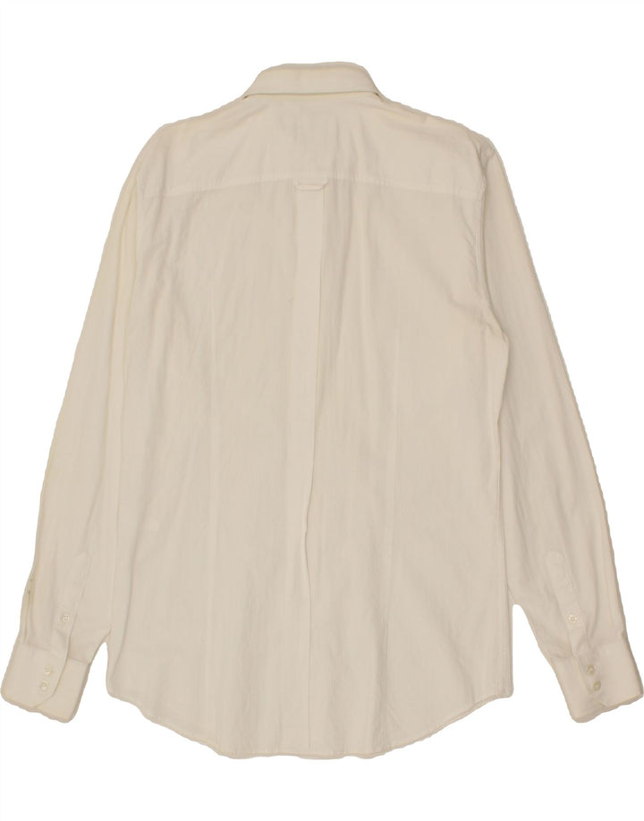 DOLCE & GABBANA Mens Shirt IT 48 Medium White Cotton Vintage Dolce & Gabbana and Second-Hand Dolce & Gabbana from Messina Hembry 