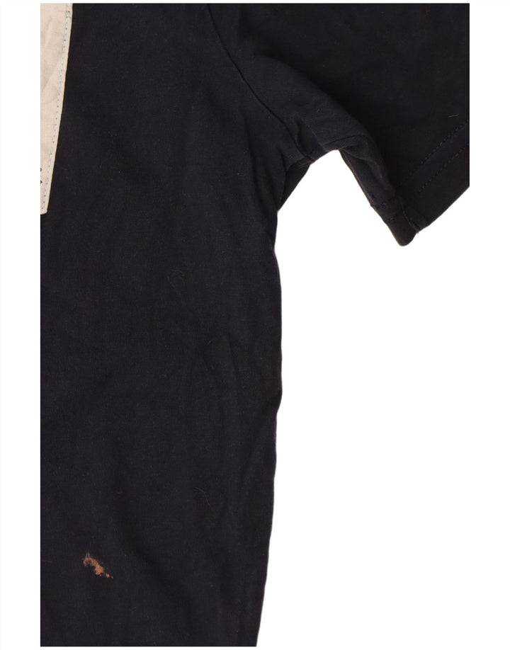 T-shirt męski Penguin, duży, bawełniany, granatowy