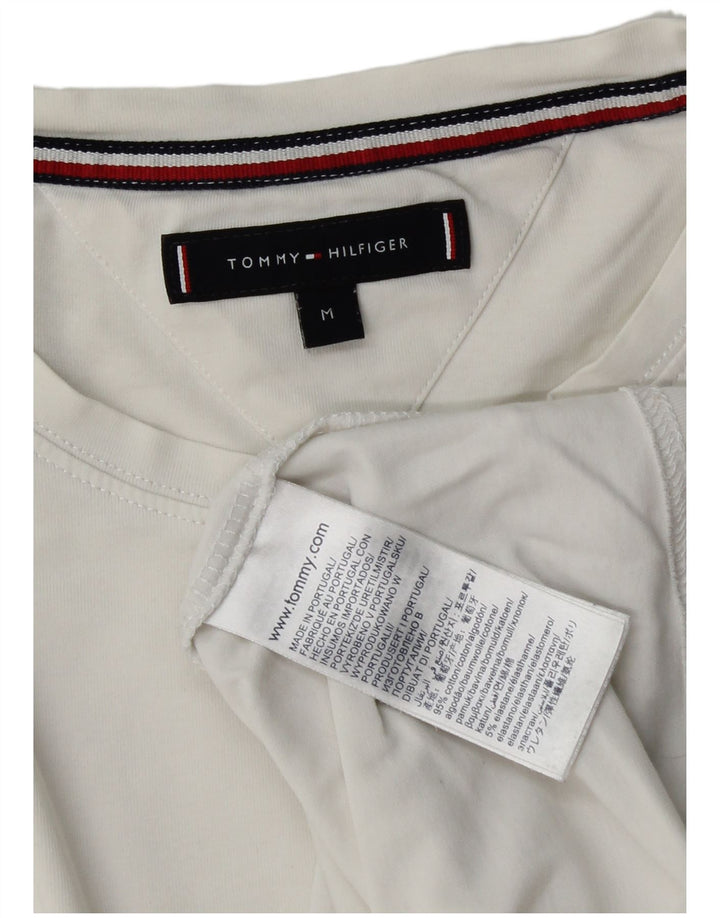 T-shirt męski Tommy Hilfiger Top, średnia, biała bawełna