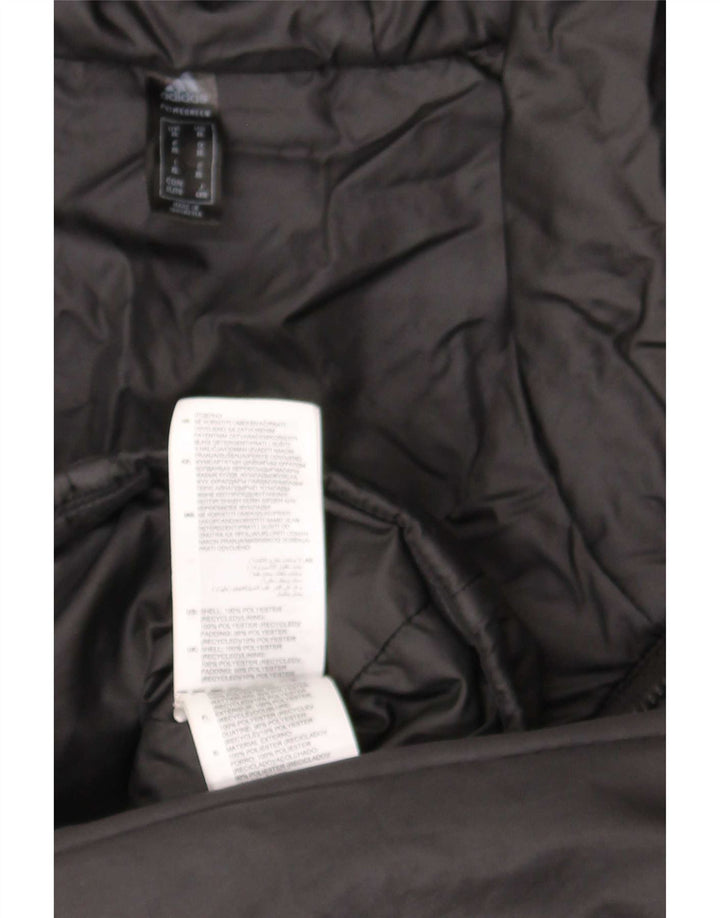 Męska wyściełana kurtka z kapturem Adidas UK 42 XL Czarny poliester