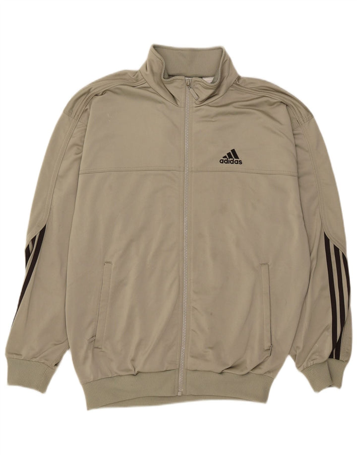 Męska kurtka dresowa Adidas UK 38/40 Medium Khaki Poliester