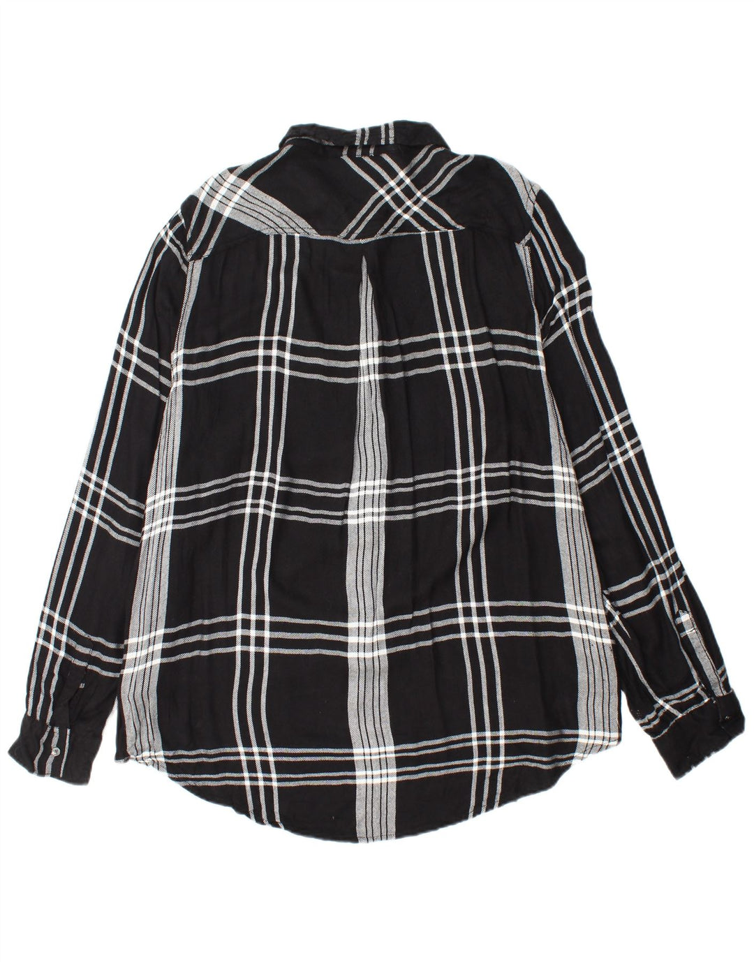 CALVIN KLEIN JEANS Damska koszula flanelowa UK 18 XL w czarną kratę ze sztucznego jedwabiu