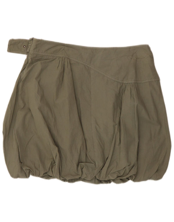 Desigual damska spódnica z grafiką bąbelkową EU 44 XL W38 bawełna khaki
