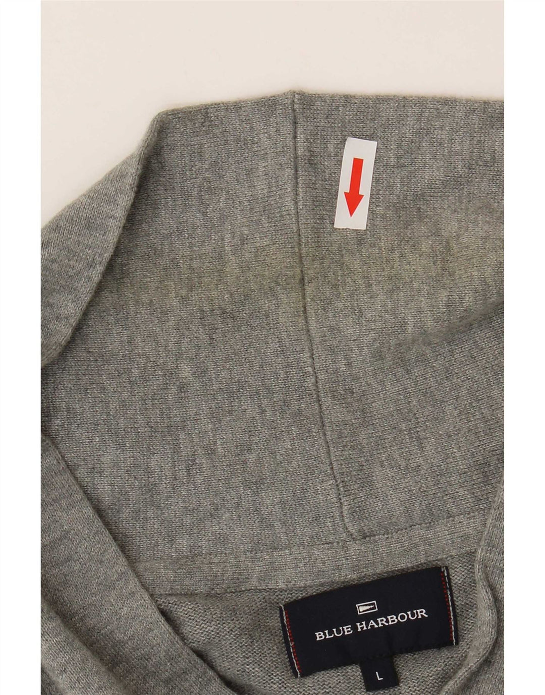 Marks & Spencer Męski sweter rozpinany, duży, szary, bawełniany