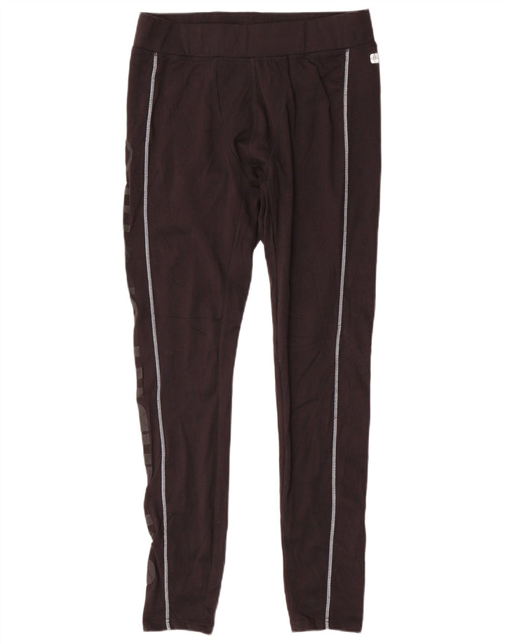 Męskie legginsy z grafiką Superdry, duże, czarne, poliestrowe