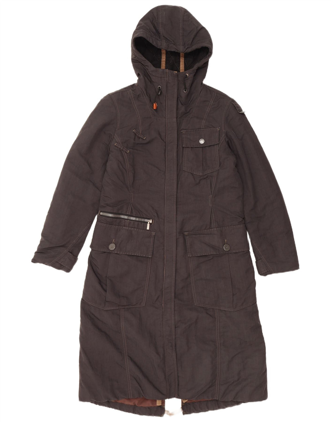 Damska kurtka parka oversize Murphy & Nye UK 10, mała, czarna, poliamidowa