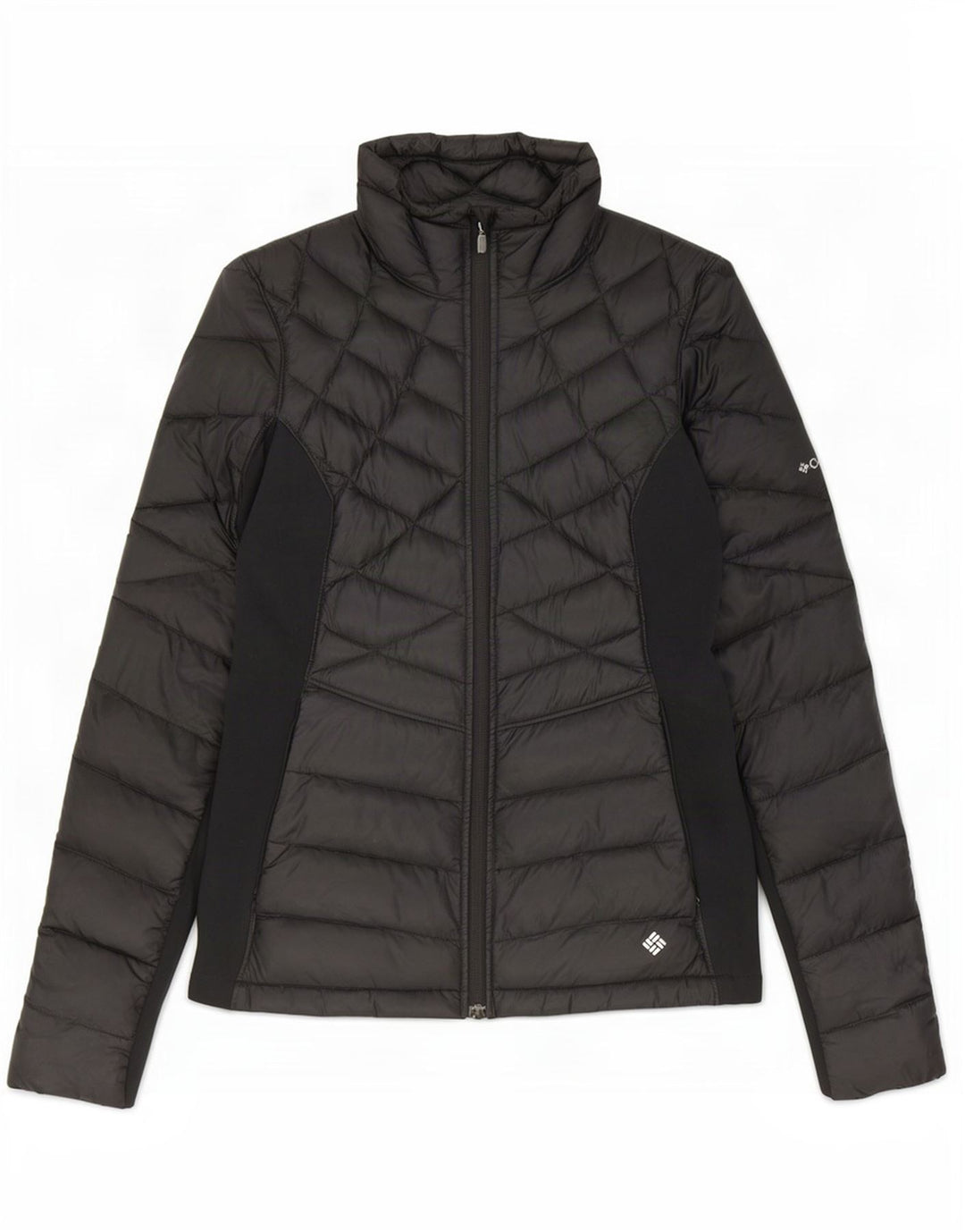 Męska ocieplana kurtka Columbia UK 38 Średni czarny nylon w blokach kolorystycznych