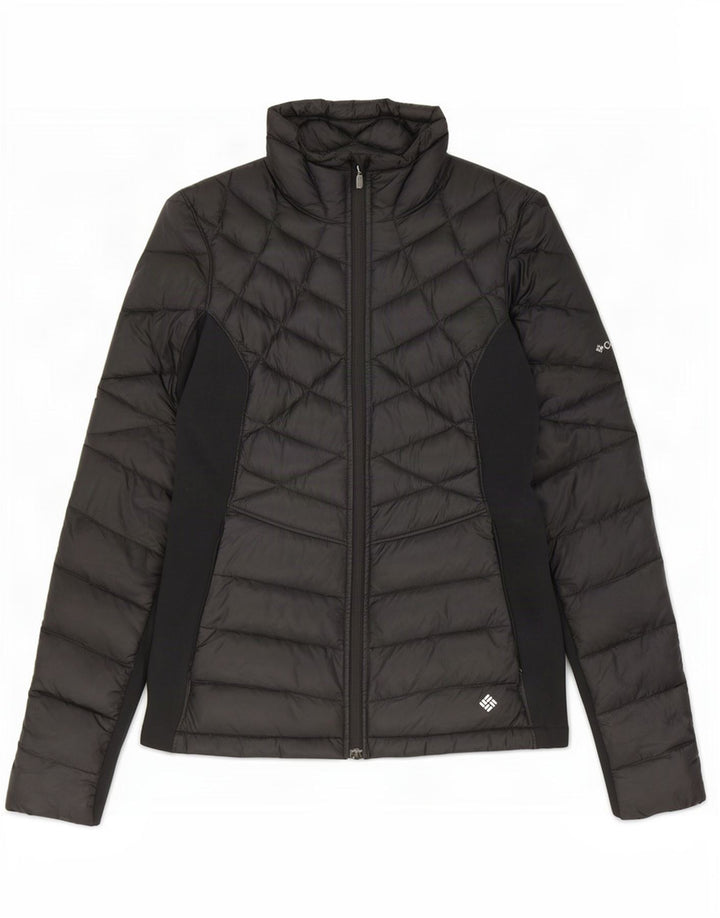 Męska ocieplana kurtka Columbia UK 38 Średni czarny nylon w blokach kolorystycznych