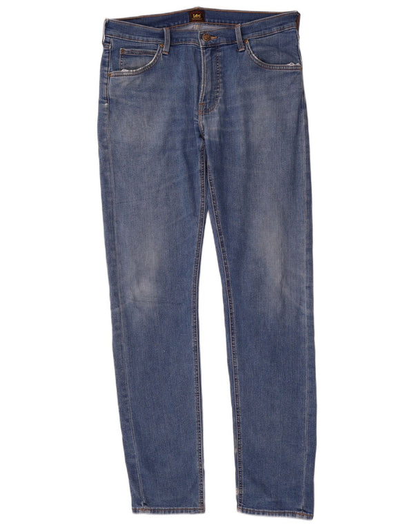 Męskie jeansy Lee Regular Straight W32 L34 Niebieskie bawełniane