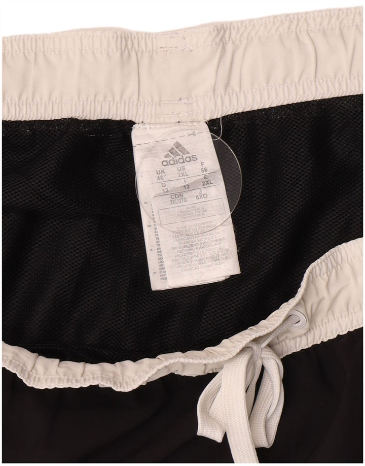 Męskie spodenki sportowe Adidas 3XL Czarny poliester z blokami kolorów