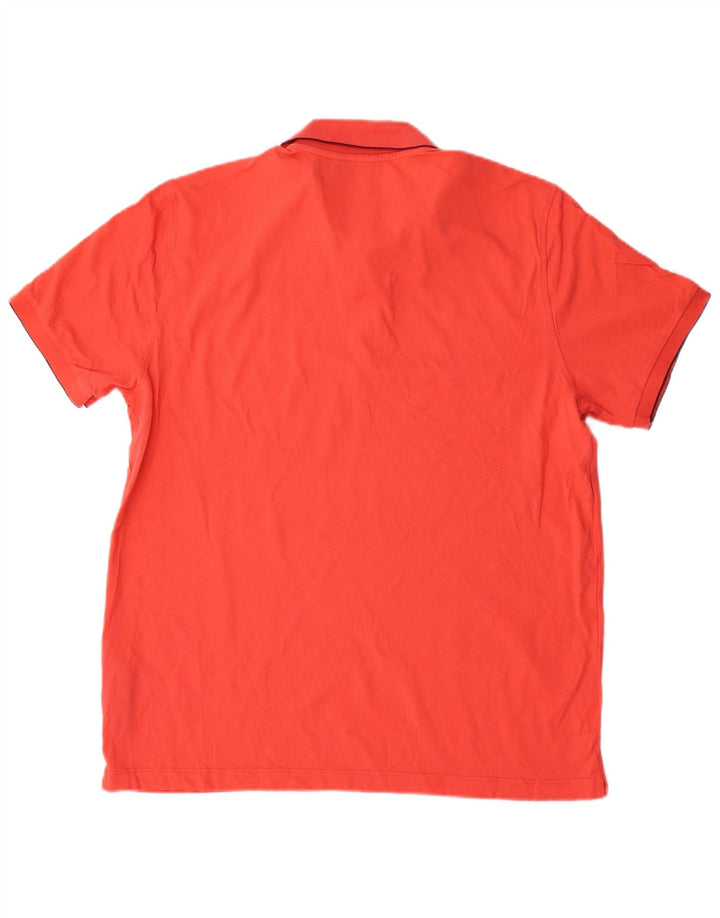 Męska koszulka polo Massimo Dutti XL, czerwona, bawełniana