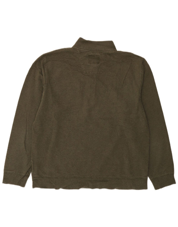 Męska bluza z zamkiem błyskawicznym Brooks Brothers XL, bawełniana w kolorze khaki