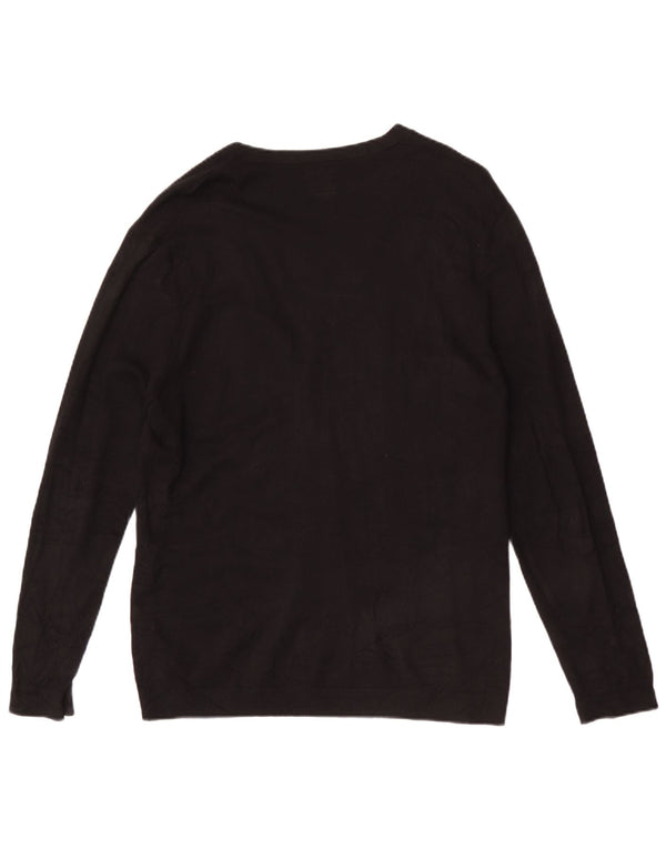 Sweter damski Zara Cardigan UK 14 Large, czarna wiskoza