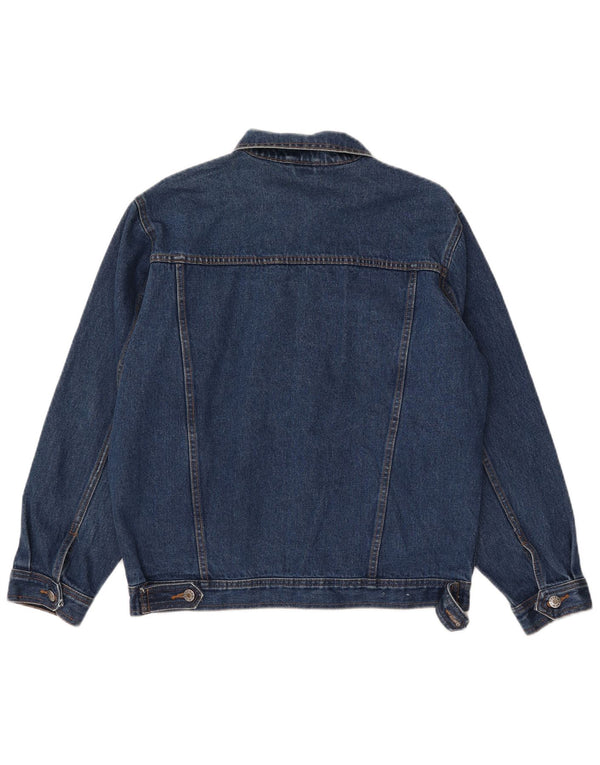 Denim Style Mens Denim Jacket UK 38 Medium Blue Cotton