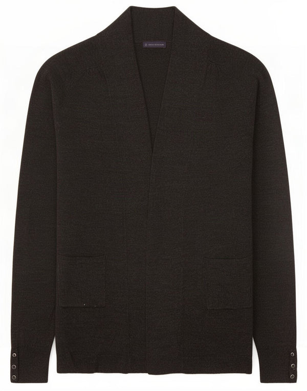 Marks & Spencer Damski sweter rozpinany o długim kroju, UK 10, mały, szary